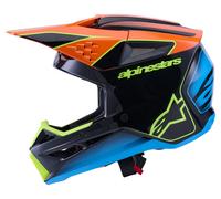alpinestars upertech M3 Fray Motocross Helmet unisex Black/Orange/Yellow, S