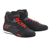 Alpinestars Urban Sektor Motorbike Motorcycle Microfibre Shoes Black Bright Red