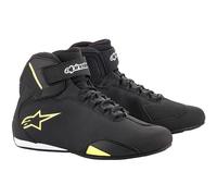 Alpinestars Urban Sektor Motorbike Motorcycle Microfibre Shoes Black/Fluo/Yellow
