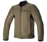 Alpinestars V2 Air Leather Jacket Green S Men