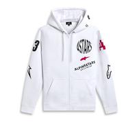 Alpinestars Variegate Moto Motorcycle Motorbike Hoodie Off White