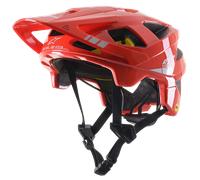 Alpinestars Vector Tech A2 Helmet ECE Bright Red Light Gray Glossy