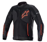 Alpinestars Viper V3 Air Motorcycle Motorbike Textile Jacket - Black / Red Fluo