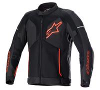 Alpinestars Viper V3 Air Motorcycle Motorbike Textile Jacket - Black / Red Fluo