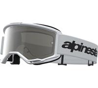 Alpinestars Vision 3 Wordmark Mirror Motocross Goggles, white/black, One size