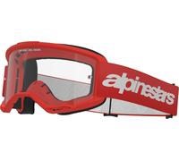 Alpinestars Vision 3 Wordmark Motocross Goggles, red, One size