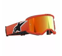 Alpinestars Vision 5 Corp Moto Motorcycle Motorbike Goggles Orange / Mirror Red