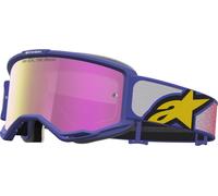 Alpinestars Vision 5 Drag Mirror Motocross Goggles, purple/red, One size