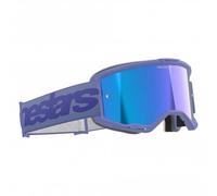 Alpinestars Vision 5 Goggles - WORDMARK - Purple w/Mirror Blue Lens