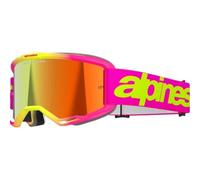 Alpinestars Vision 5 Wordmark Goggle Pink Flo Yellow Mirror Red