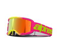 Alpinestars Vision 5 Wordmark Mirror Motocross Goggles, pink for Men