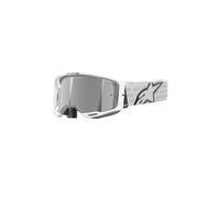 Alpinestars Vision 8 Corp Mirror Stripes Motocross Goggles, white for Men