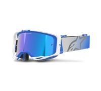 Alpinestars Vision 8 Corp Mirror Motocross Goggles, white-blue for Men