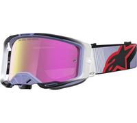 Alpinestars Vision 8 Maven Mirror Motocross Goggles, purple/black, One size