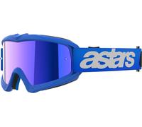 Alpinestars Vision Blaze Mirrored Youth Motocross Goggles, blue/white, One size