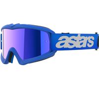 Alpinestars Vision Blaze Mirrored Youth Motocross Goggles, white-blue