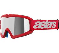 Alpinestars Vision Blaze Mirrored Youth Motocross Goggles, white-red