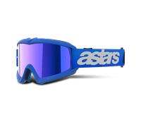 Alpinestars Vision Blaze Mirrored Youth Motocross Goggles, blue/white, One size