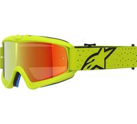 Alpinestars Vision Vesta Mirror Youth Motocross Goggles, neon yellow/black, One size