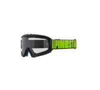 Alpinestars Vision Youth Hollow Goggles Charcoal Fluo Yellow Clear, Size: One Size