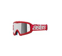 Alpinestars Vision Blaze Mirrored Youth Motocross Goggles, white-red