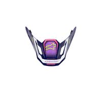 Alpinestars Visor S-M7 Deed ECE06 Purple Pink Glossy, Size: One Size