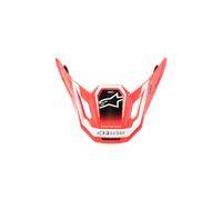 Alpinestars Visor S-M7 Deed ECE06 Red Black White Glossy, Size: One Size