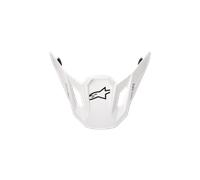 Alpinestars Visor S-M7 Solid ECE06 White Glossy, Size: One Size