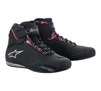 Alpinestars Waterproof Motorcycle Shoes - Black/Dark Gray/Fluorescent Red 25445