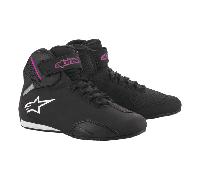 Alpinestars Ladies Women's Sektor Mootrcycle Boots/Shoes (Black/Fuchsia)