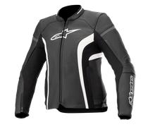 Alpinestars Women Stella Kira V2 Leather Jacket Black White, Size: 48