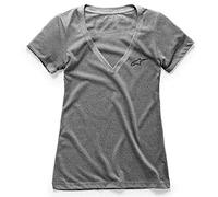Alpinestars Women's Ageless Vneck T-Shirt, Grey Heather, L