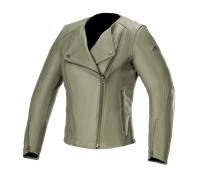 Alpinestars Women's Alice Leather Jacket Military Green, Size: 50