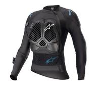 Alpinestars Women's Motorcycle Jacket Stella Bionic Action V2 - Black/Cyan 65