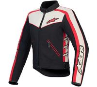 Alpinestars Stella T-Dyno WR Ladies Motorcycle Textile Jacket, cream/black/red, size S