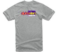 Alpinestars -World Wide Again Tee-T-Shirt Heather Grey