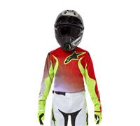 Alpinestars Youth 2024 Racer Lucent Jersey White Neon Red Yellow Fluo, Size: M