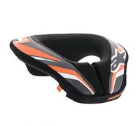 Alpinestars Sequence Youth Motocross Neck Guard, black-orange, size L XL