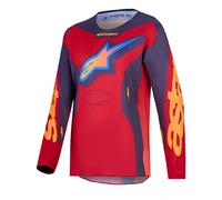Alpinestars Youth Fluid HUNT MX Jersey (Fire Red/Graystone/Hot Coral)
