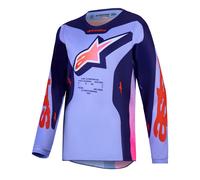 Alpinestars Youth Fluid HUNT MX Jersey (Light Violet/Deep Purple/Pink Fluo)