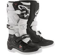 Alpinestars Tech 7S Youth MX Boots Black White Motocross Off-Road Quad
