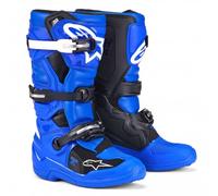 Alpinestars Tech 7S Youth Motocross Boots, black-white-blue, size 37