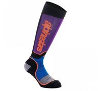 Alpinestars 2025 Youth MX Plus Socks Black Royal Blue Purple MX Quad ATV Enduro