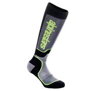 Alpinestars YOUTH MX PLUS Socks Black/Gray/Yellow Fluo