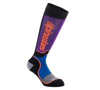Alpinestars 2025 Youth MX Plus Socks Black Royal Blue Purple MX Quad ATV Enduro