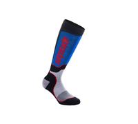 Alpinestars Youth MX Plus Socks - Black/White/Royal Blue - One Size (M/L)