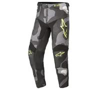 Alpinestars Youth Racer Tactical Grey Camo Yellow Fluo 24" Motocross MX Pants