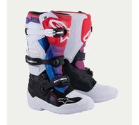 Alpinestars YOUTH Tech 7S MX Motocross Boots (Black, White, Rainbow)