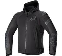 Alpinestars Zaca Air Motorcycle Motorbike Textile Jacket - Black / Black