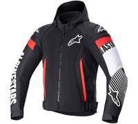 Alpinestars Zaca Air Motorcycle Textile Jacket, black-white-red, size L for Men